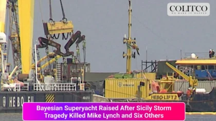 Bayesian Superyacht Raised After Sicily Storm Tragedy Killed Mike Lynch and Six Others