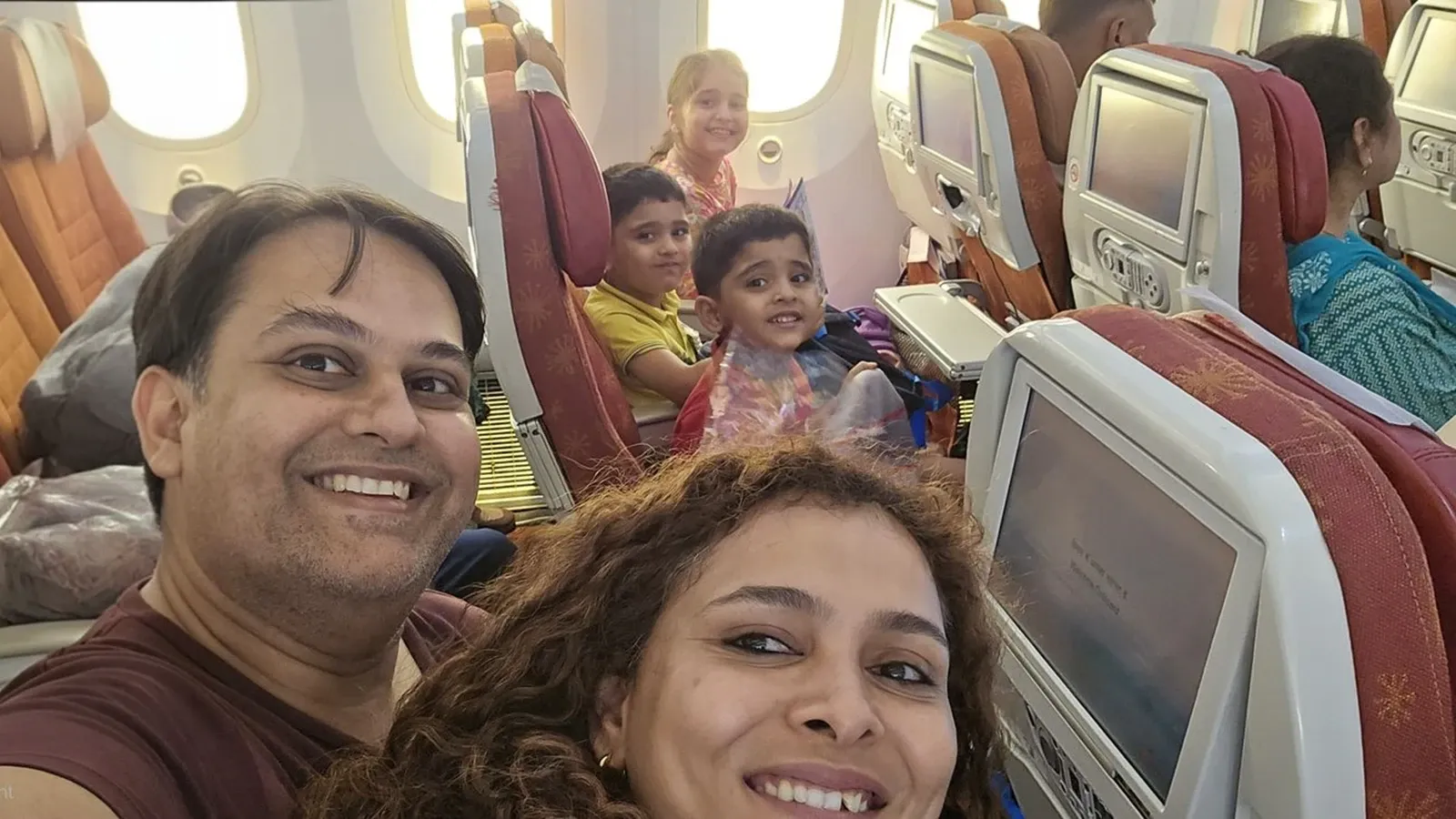 Before tragedy struck, Dr Koni Vyas, her husband Dr Pratik Joshi, and their three children took a joyful selfie on their Air India flight.
