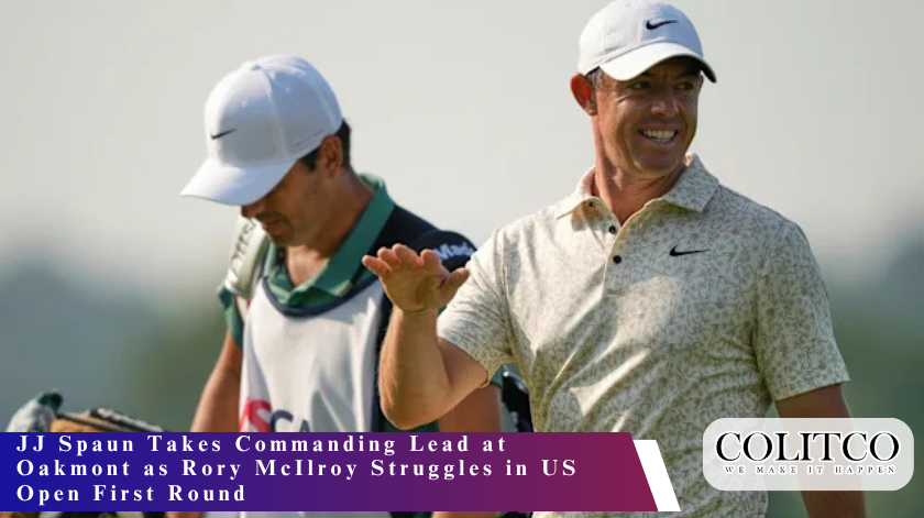 JJ Spaun Takes Commanding Lead at Oakmont as Rory McIlroy Struggles in US Open First Round