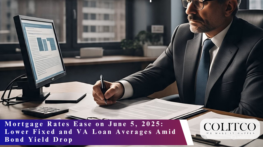 Mortgage Rates Ease on June 5, 2025Lower Fixed and VA Loan Averages Amid Bond Yield Drop