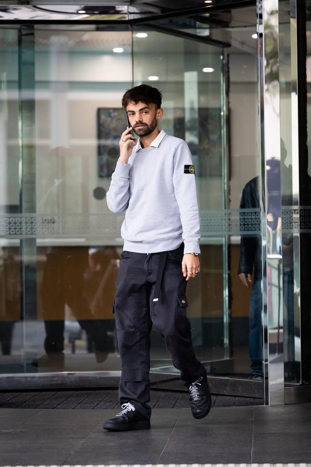 Ms Kemp’s boyfriend seemed to wipe away tears as she was refused bail