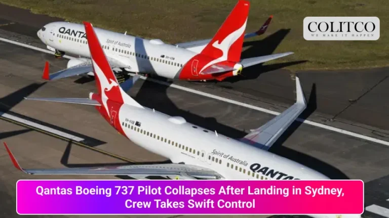 Qantas Boeing 737 Pilot Collapses After Landing in Sydney, Crew Takes Swift Control