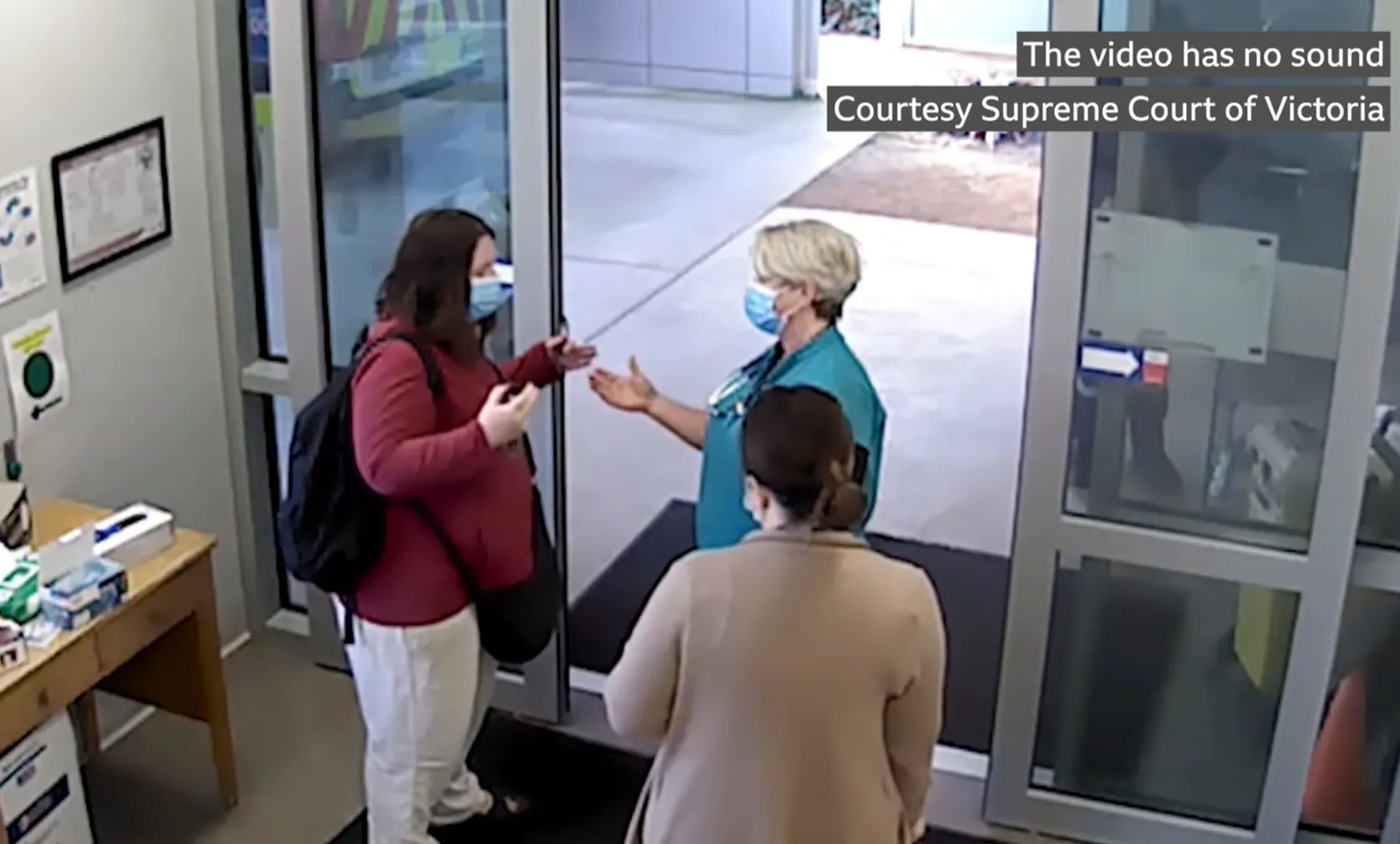 CCTV footage reveals Erin Patterson arrived at Leongatha Hospital but declined to be admitted.