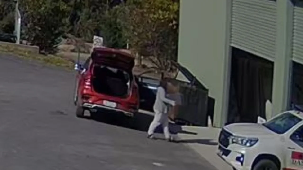 CCTV stills show Erin Patterson, known as the mushroom cook, discarding the dehydrator at Koonawarra Transfer Station.