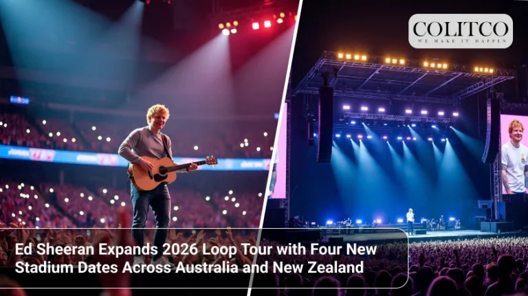 Ed Sheeran Expands 2026 Loop Tour with Four New Stadium Dates Across Australia and New Zealand