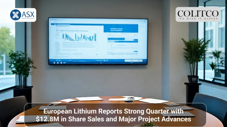 European Lithium Reports Strong Quarter with $12.8M in Share Sales and Major Project Advances