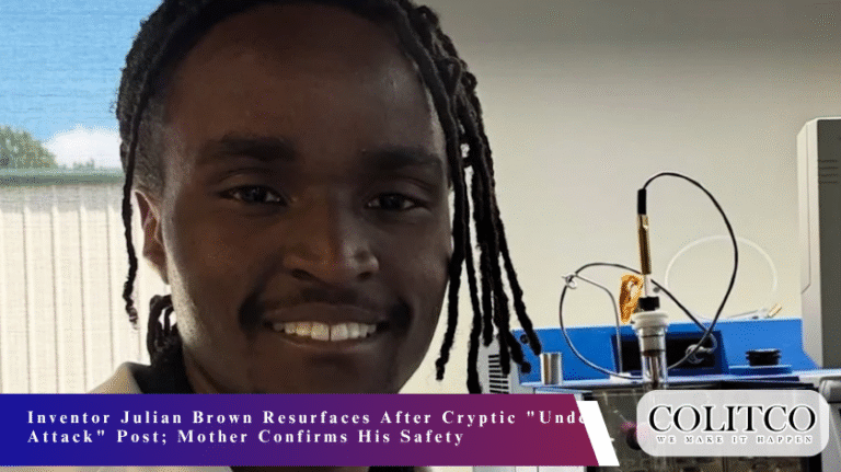 Inventor Julian Brown Resurfaces After Cryptic Under Attack Post; Mother Confirms His Safety