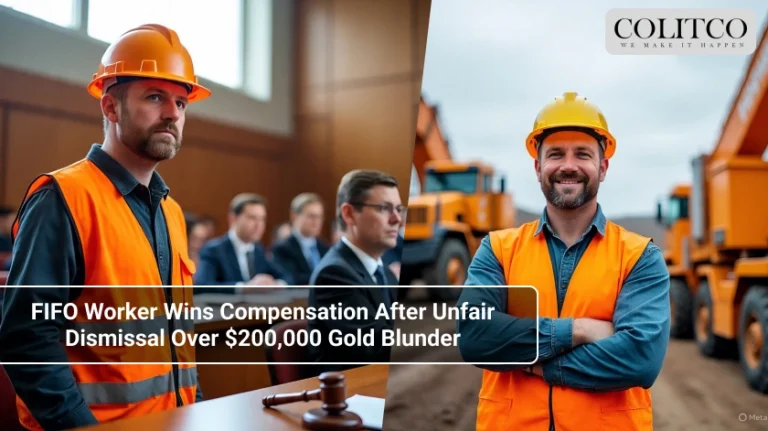 FIFO Worker Wins Compensation After Unfair Dismissal Over $200,000 Gold Blunder
