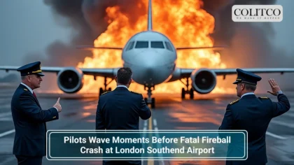 Pilots Wave Moments Before Fatal Fireball Crash at London Southend Airport