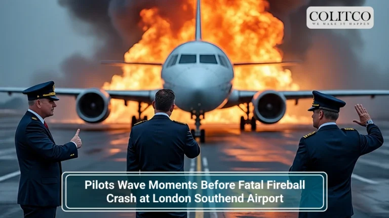 Pilots Wave Moments Before Fatal Fireball Crash at London Southend Airport