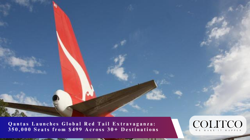 Qantas Launches Global Red Tail Extravaganza 350,000 Seats from $499 Across 30+ Destinations