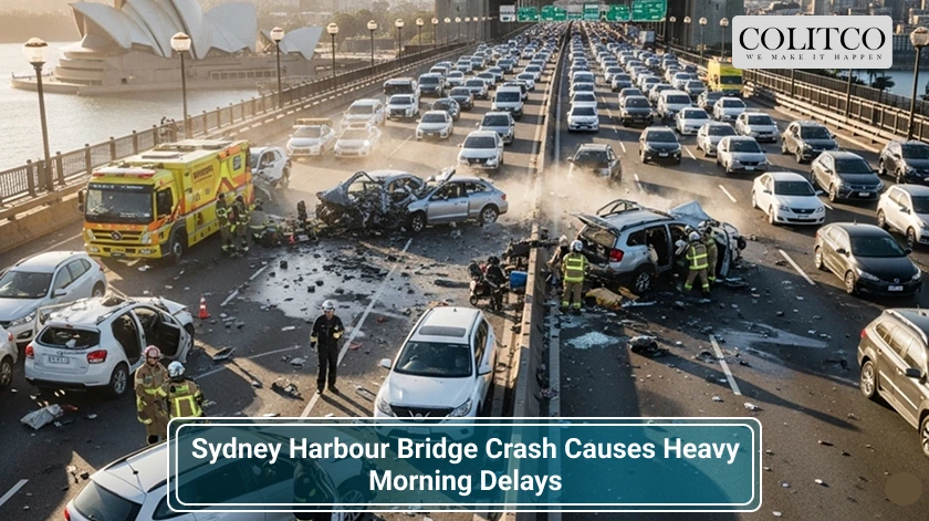 Sydney Harbour Bridge Crash Causes Heavy Morning Delays (1)