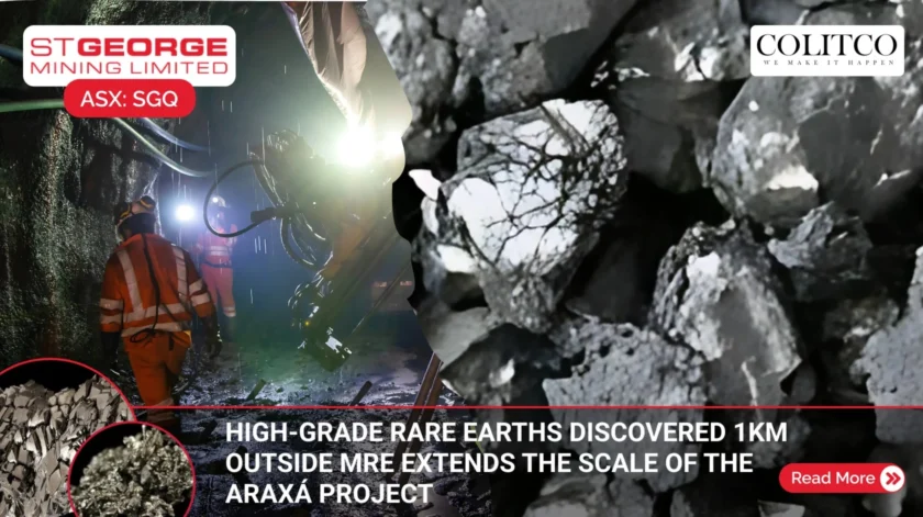 St George Mining Uncovers High-Grade Rare Earths 1km East of Existing Araxá Resource in Brazil