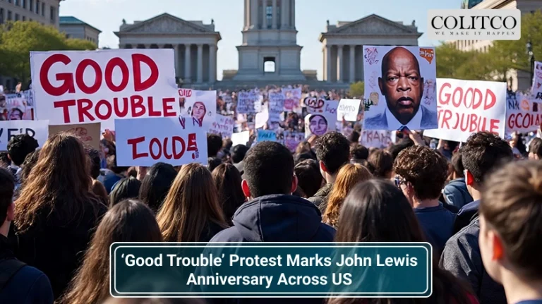 ‘Good Trouble’ Protest Marks John Lewis Anniversary Across US