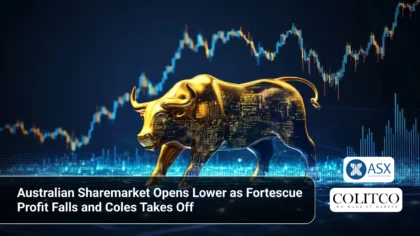 Australian Sharemarket Opens Lower as Fortescue Profit Falls and Coles Takes Off