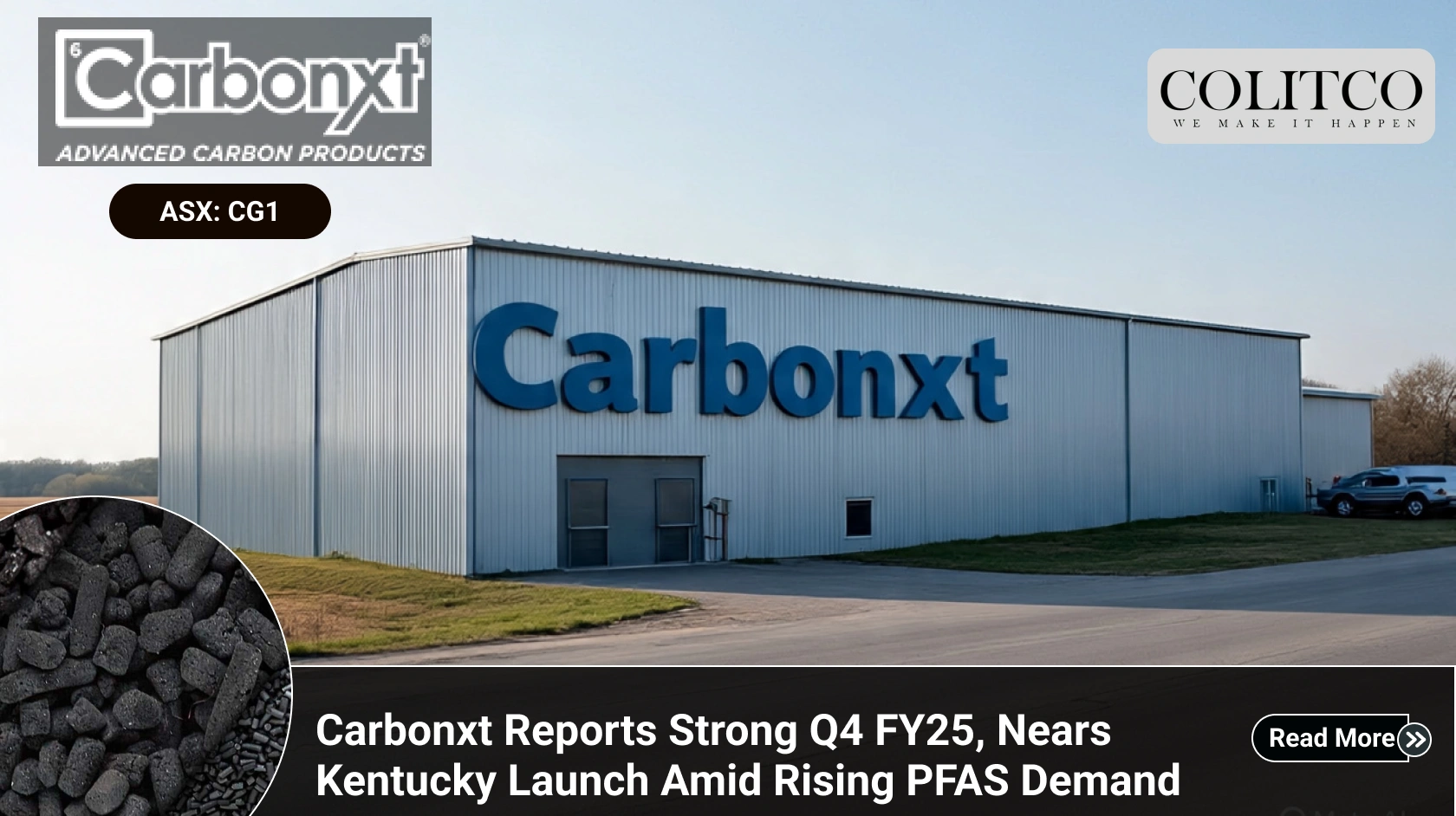 Carbonxt Reports Strong Q4 FY25, Nears Kentucky Launch Amid Rising PFAS Demand