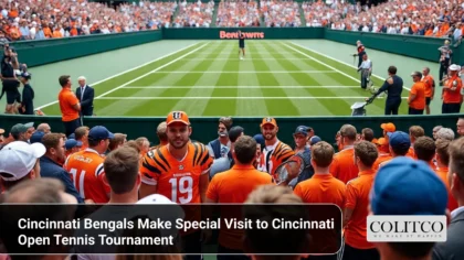 Cincinnati Bengals Make Special Visit to Cincinnati Open Tennis Tournament