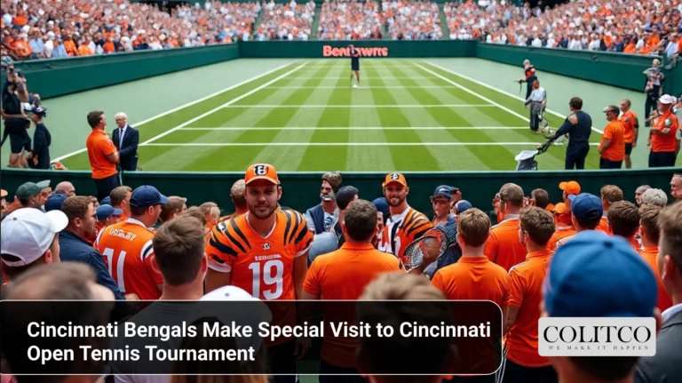 Cincinnati Bengals Make Special Visit to Cincinnati Open Tennis Tournament