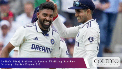 India's Siraj Strikes to Secure Thrilling Six-Run Victory, Series Drawn 2-2