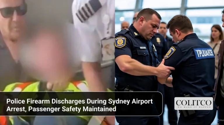 Police Firearm Discharges During Sydney Airport Arrest, Passenger Safety Maintained