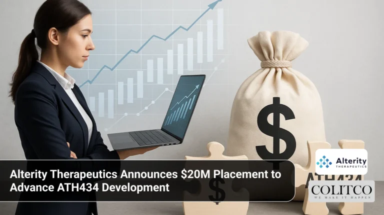 Alterity Therapeutics Announces $20M Placement to Advance ATH434 Development
