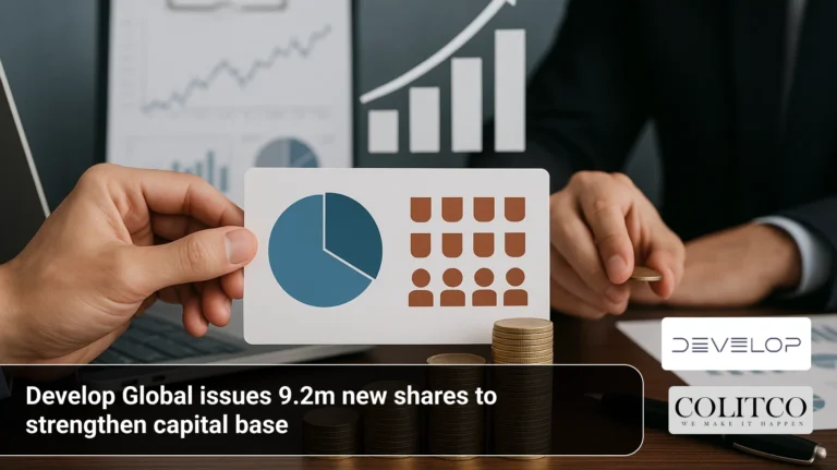 Develop Global issues 9.2m new shares to strengthen capital base