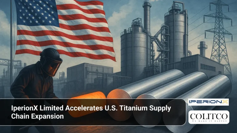 IperionX Limited Accelerates U.S. Titanium Supply Chain Expansion