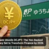 Japan Post Bank Unveils DCJPY_ The Yen-Backed Digital Currency Set to Transform Finance by 2026
