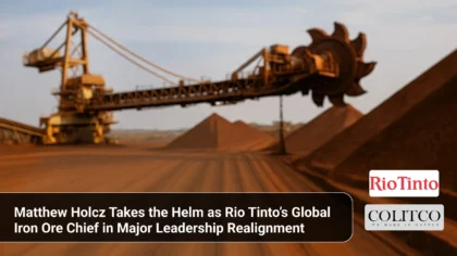 Matthew Holcz Takes the Helm as Rio Tinto’s Global Iron Ore Chief in Major Leadership Realignment