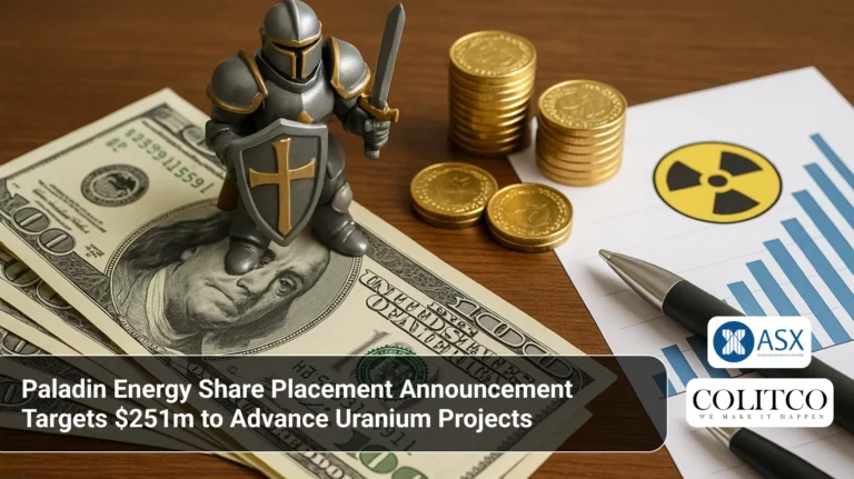 Paladin Energy Share Placement Announcement Targets $251m to Advance Uranium Projects