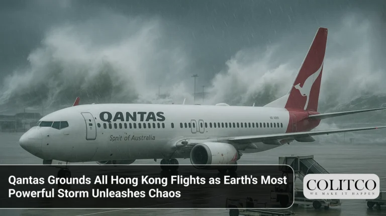 Qantas Grounds All Hong Kong Flights as Earth's Most Powerful Storm Unleashes Chaos