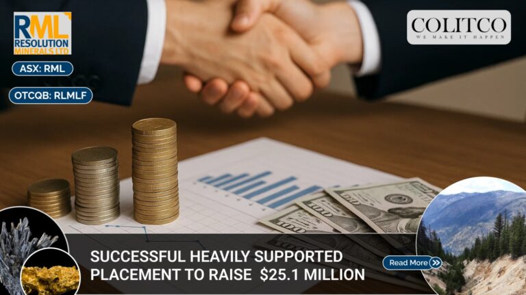 Successful Heavily Supported Placement to raise $25.1 million