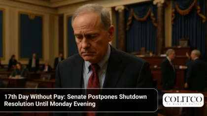 17th Day Without Pay_ Senate Postpones Shutdown Resolution Until Monday Evening