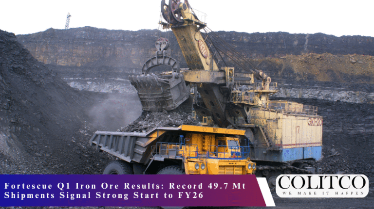 Fortescue Q1 Iron Ore Results Record 49.7 Mt Shipments Signal Strong Start to FY26
