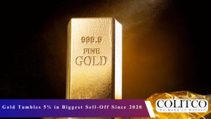 Gold Tumbles 5% in Biggest Sell-Off Since 2020