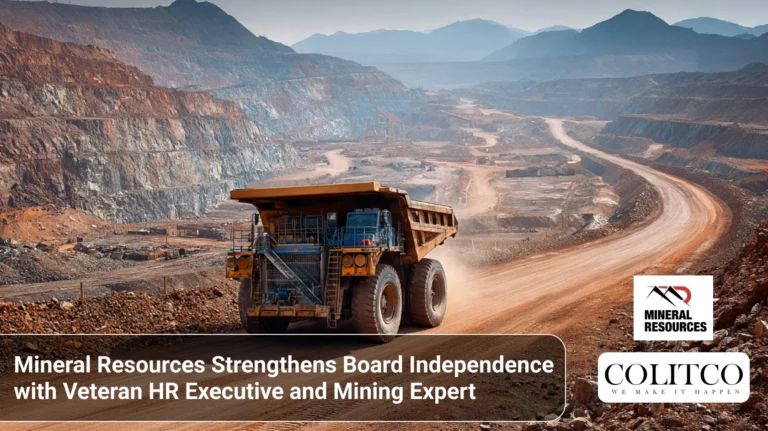 Mineral Resources Strengthens Board Independence with Veteran HR Executive and Mining Expert
