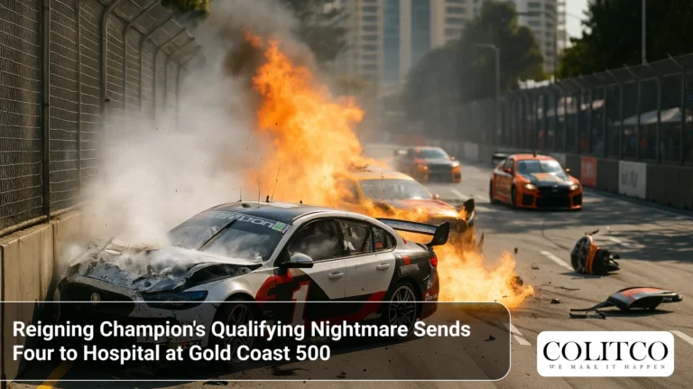 Reigning Champion's Qualifying Nightmare Sends Four to Hospital at Gold Coast 500