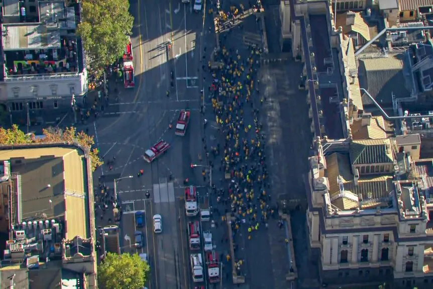 Spring-Street-swarming-with-CFA-volunteers-on-Tuesday-morning