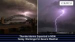 Thunderstorms Expected in NSW Today — Severe Weather Alert
