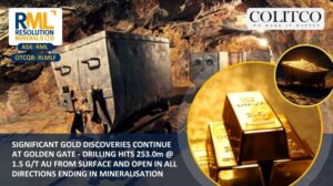 Resolution Minerals Confirms Discovery at Golden Gate with Third Consecutive High-Grade Gold Hole
