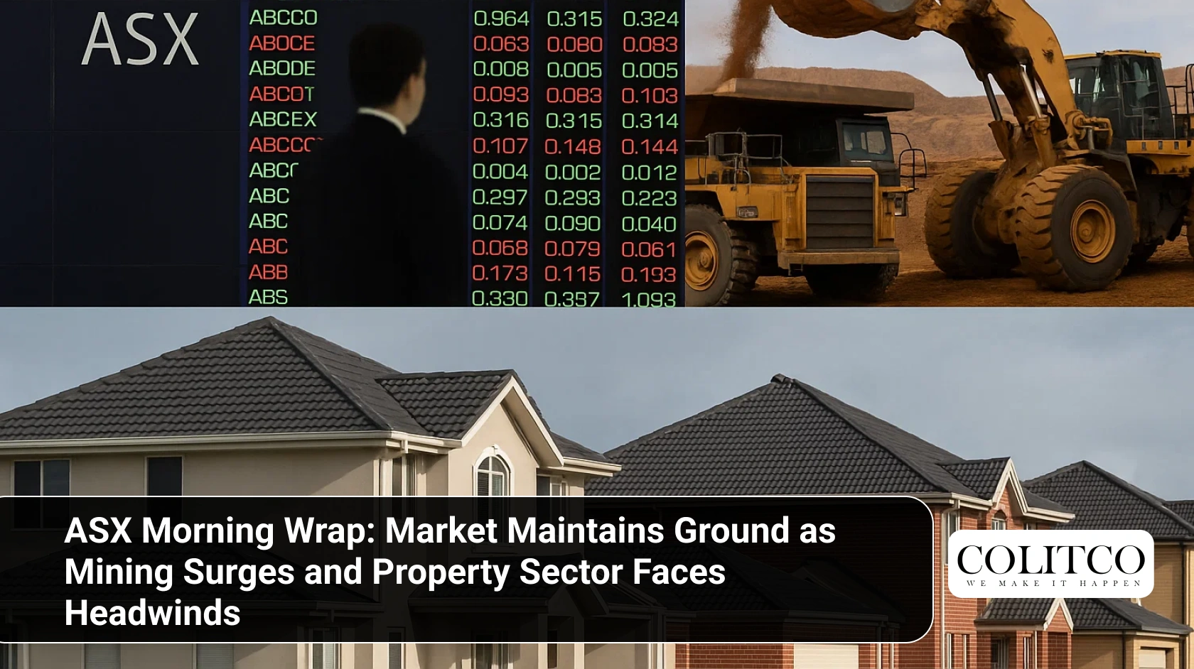 ASX Morning Wrap_ Market Maintains Ground as Mining Surges and Property Sector Faces Headwinds