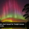 Aurora Australis Alert Issued for Tonight Across Southern Australia Aurora Australis Alert Issued for Tonight Across Southern Australia