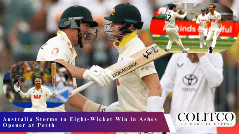 Australia Storms to Eight-Wicket Win in Ashes Opener at Perth-min