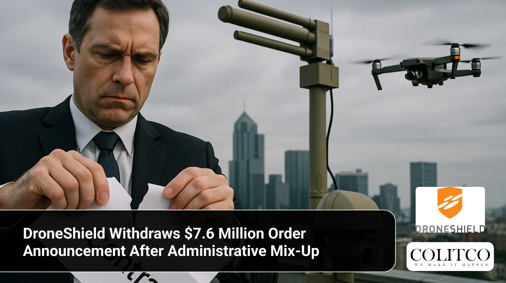 DroneShield Withdraws $7.6 Million Order Announcement After Administrative Mix-Up