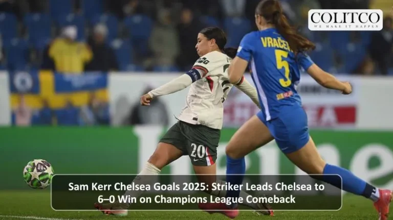 Sam Kerr Chelsea Goals Striker Leads Chelsa to 6-0 win on champions League Comeback