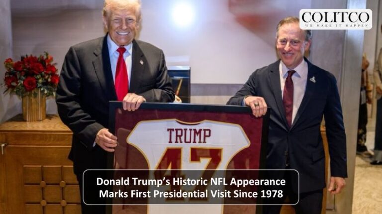 Sonald Trump Historic NFL apperance Marks First Presidents Visit Since 1978