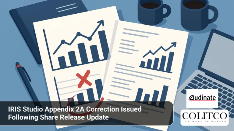 IRIS Studio Appendix 2A Correction Issued Following Share Release Update