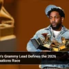 Kendrick Lamar's Grammy Lead Defines the 2026 Grammy Nominations Race Kendrick Lamar’s Grammy Lead Defines the 2026 Grammy Nominations Race