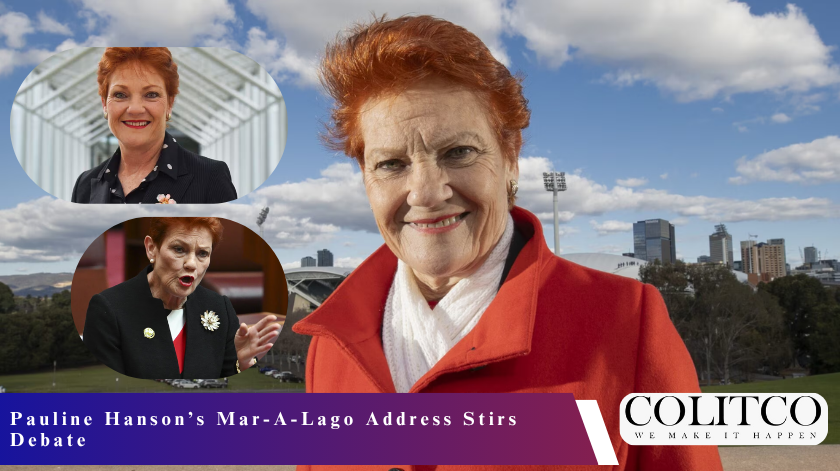 Pauline Hanson’s Mar-A-Lago Address Stirs Debate