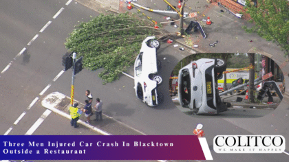 Three Men Injured Car Crash In Blacktown Outside a Restaurant